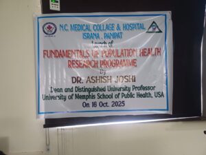 The Fundamentals of Population Health Research Programme was officially launched