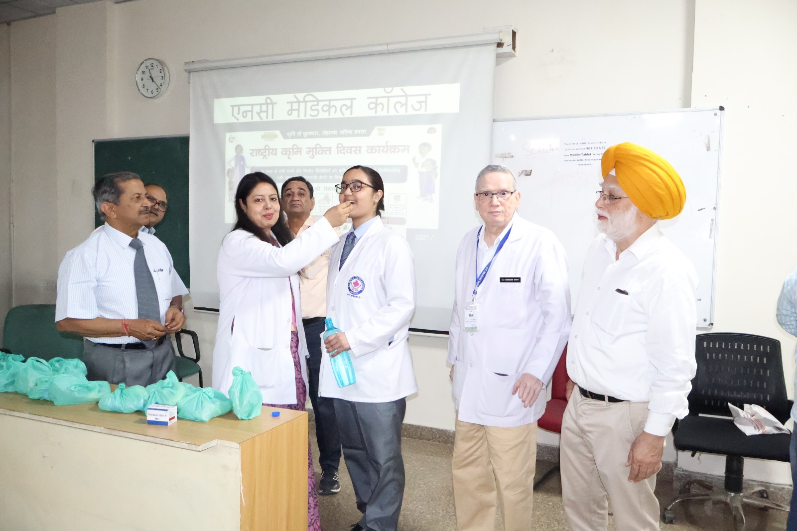 National Deworming day 2026 celebrated by Department of Community Medicine.